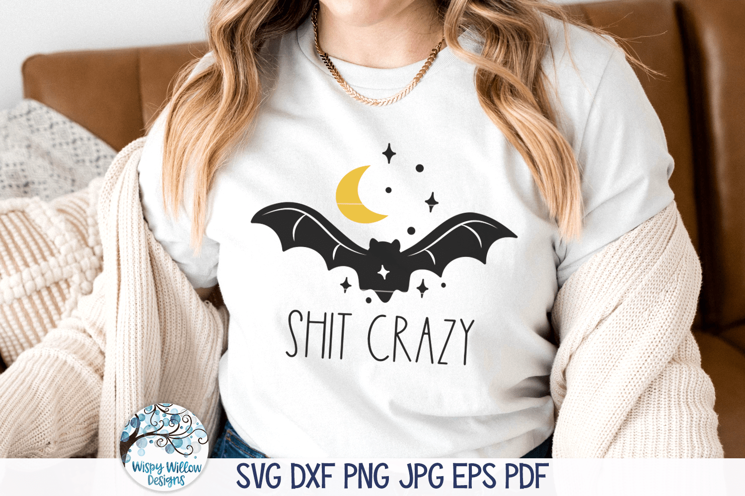 Bat Shit Crazy SVG | Funny Halloween Wispy Willow Designs Company