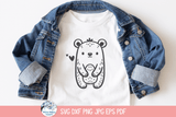 Bear SVG | Simple Bear Cartoon Wispy Willow Designs Company