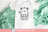 Bear SVG | Simple Bear Cartoon Wispy Willow Designs Company