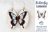 Butterfly Earring SVG File for Glowforge or Laser Wispy Willow Designs Company