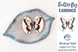 Butterfly Earring SVG File for Glowforge or Laser Wispy Willow Designs Company