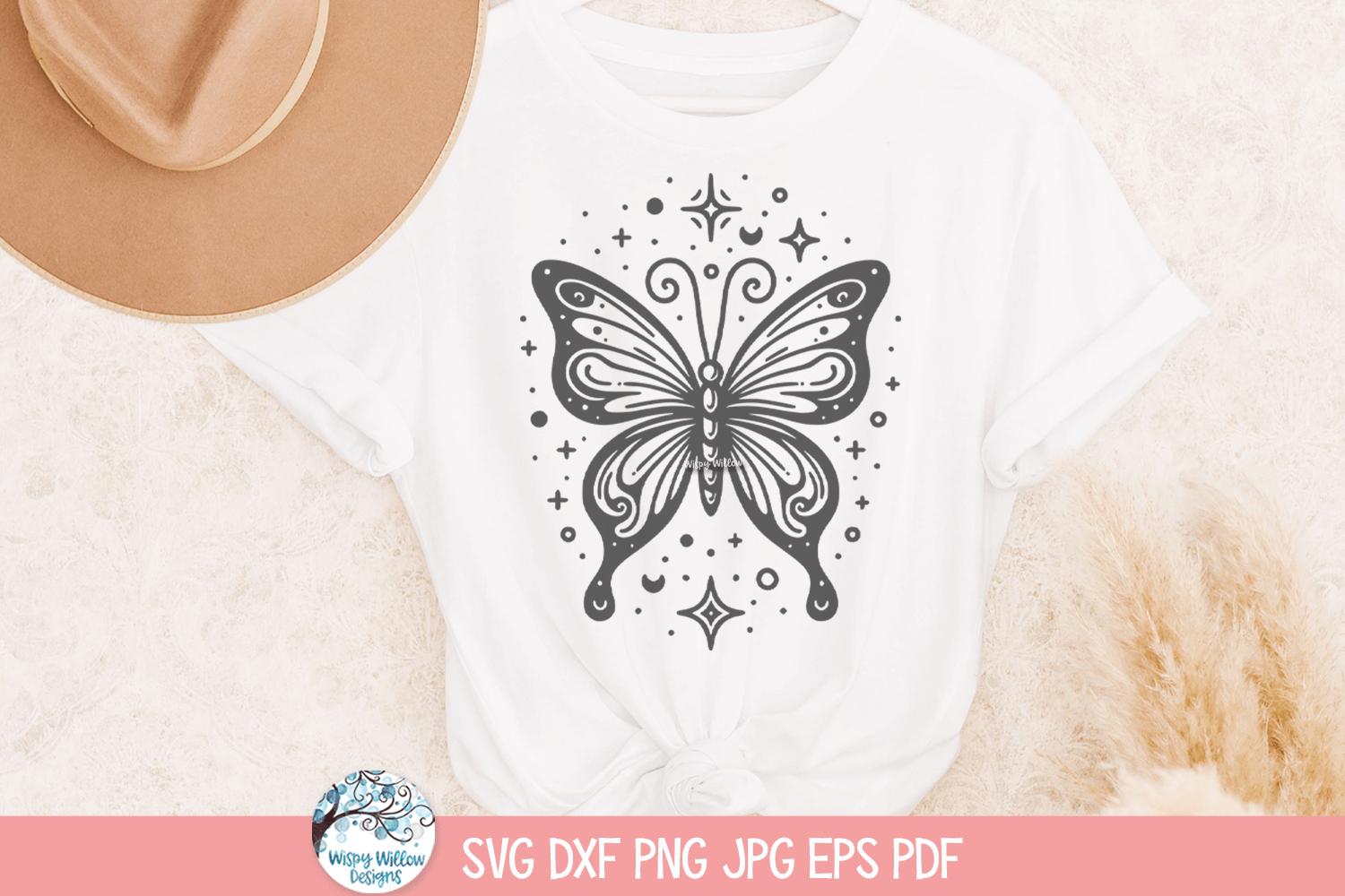 Butterfly SVG | Celestial Butterfly Shirt Wispy Willow Designs Company