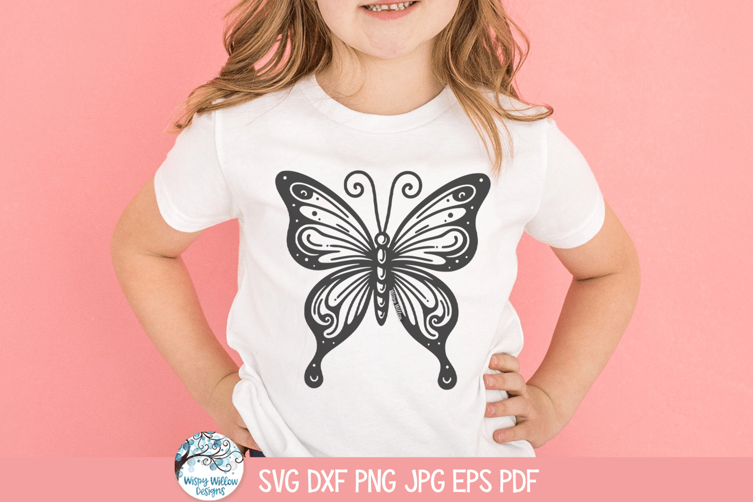 Butterfly SVG | Kids' Butterfly T-shirt Wispy Willow Designs Company