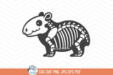 Capybara Skeleton SVG | Halloween Animal PNG Wispy Willow Designs Company