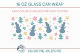 Christmas Can Wrap Template SVG Bundle | 16 OZ. Glass Beer Can Wraps Wispy Willow Designs Company