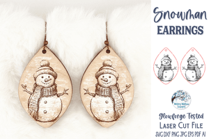 Christmas Laser Cut Earring SVG Bundle Wispy Willow Designs Company