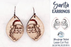 Christmas Laser Cut Earring SVG Bundle Wispy Willow Designs Company