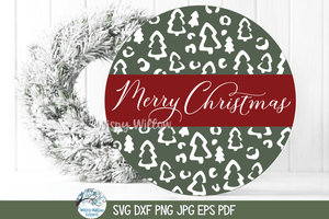 Christmas Round Sign Bundle SVG | Holiday Round Art Collection Wispy Willow Designs Company