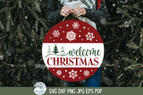 Christmas Round Sign Bundle SVG | Holiday Round Art Collection Wispy Willow Designs Company