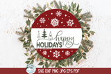 Christmas Sign Bundle SVG | Festive Sign Graphic Designs Wispy Willow Designs Company