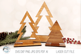 Christmas Tree Shelf Sitter SVG Bundle for Laser Cutter Wispy Willow Designs Company