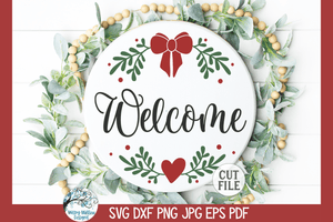 Christmas Welcome SVG | Christmas SVG Wispy Willow Designs Company