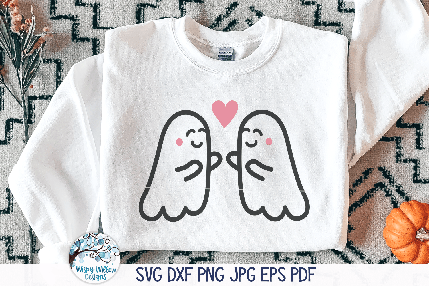 Cute Ghost SVG Bundle for Halloween Wispy Willow Designs Company