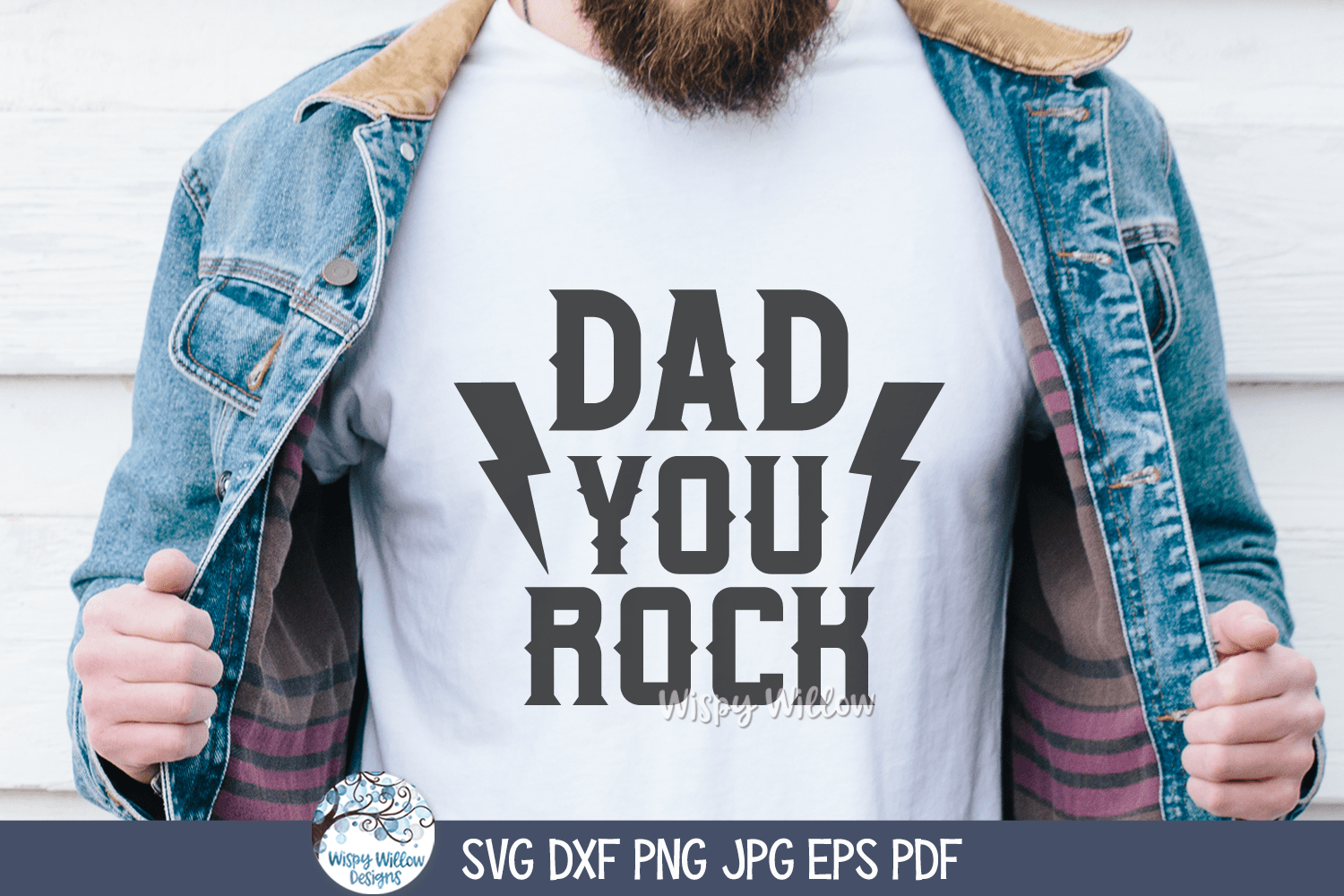 Dad You Rock SVG | Cool Father's Day Design Wispy Willow Designs Company