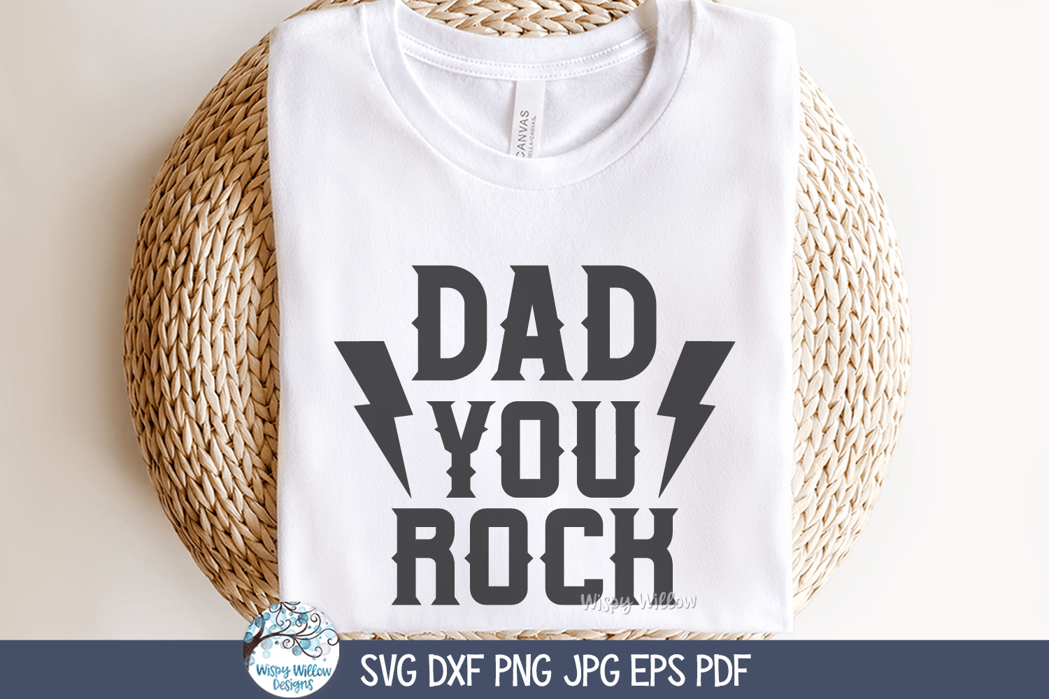 Dad You Rock SVG | Cool Father's Day Design Wispy Willow Designs Company