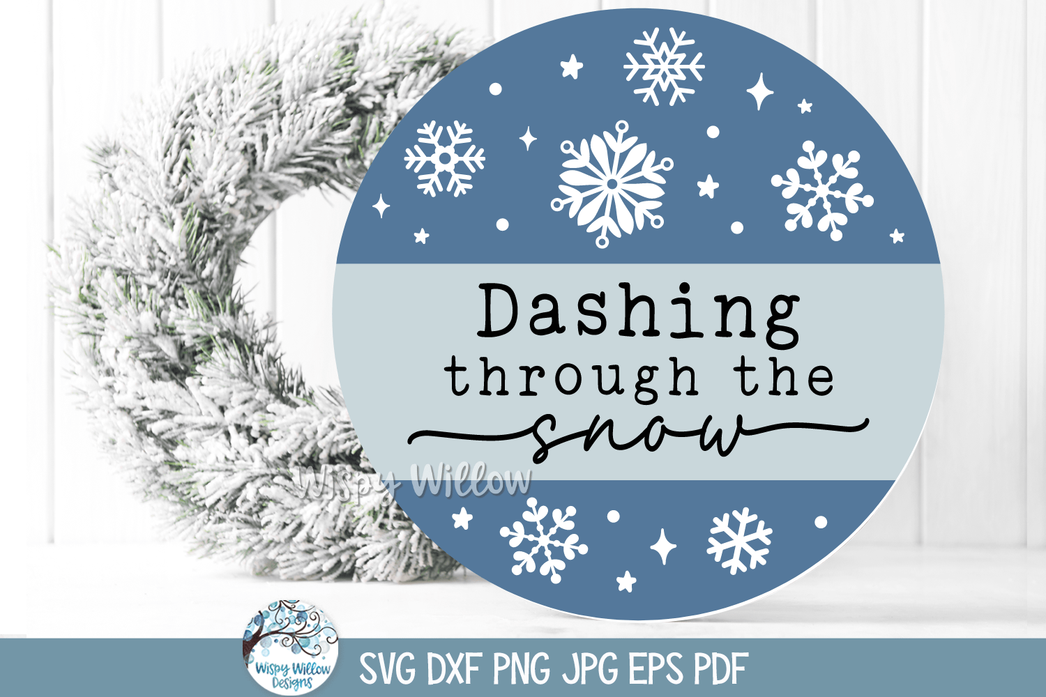 Dashing Through SVG | Winter Holiday Art Wispy Willow Designs Company