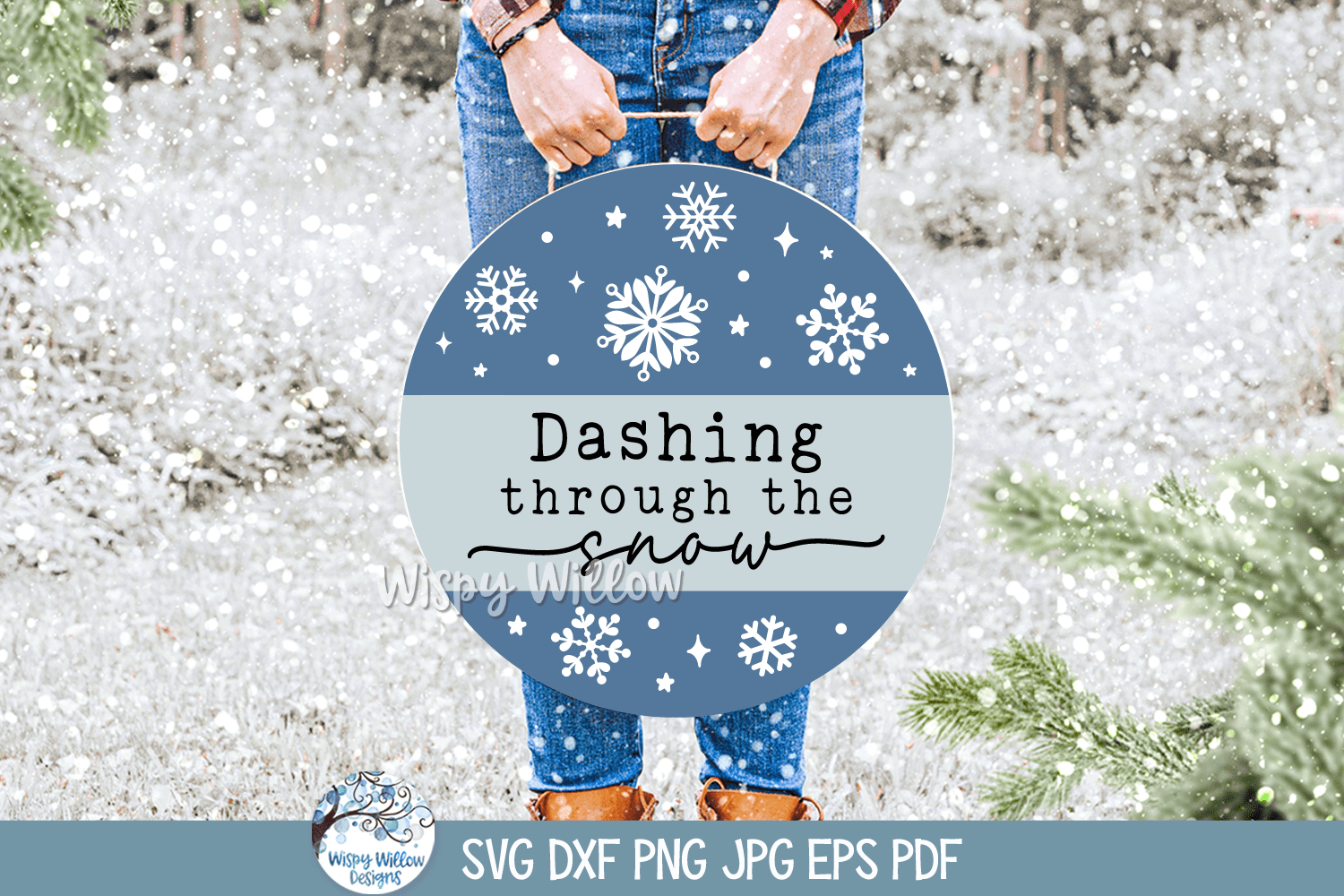 Dashing Through SVG | Winter Holiday Art Wispy Willow Designs Company