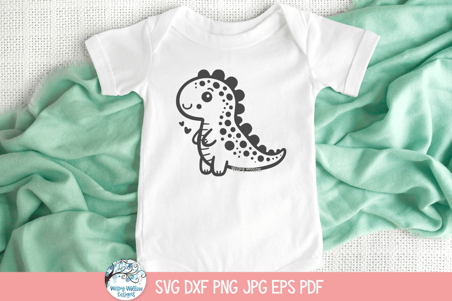 Dinosaur SVG | Baby Animal Drawing Wispy Willow Designs Company