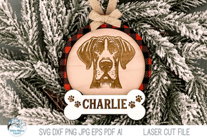 Dog Breed Christmas Ornament SVG File Bundle for Laser Cutter Wispy Willow Designs Company