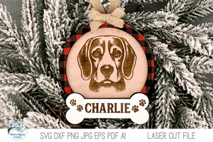 Dog Breed Christmas Ornament SVG File Bundle for Laser Cutter Wispy Willow Designs Company