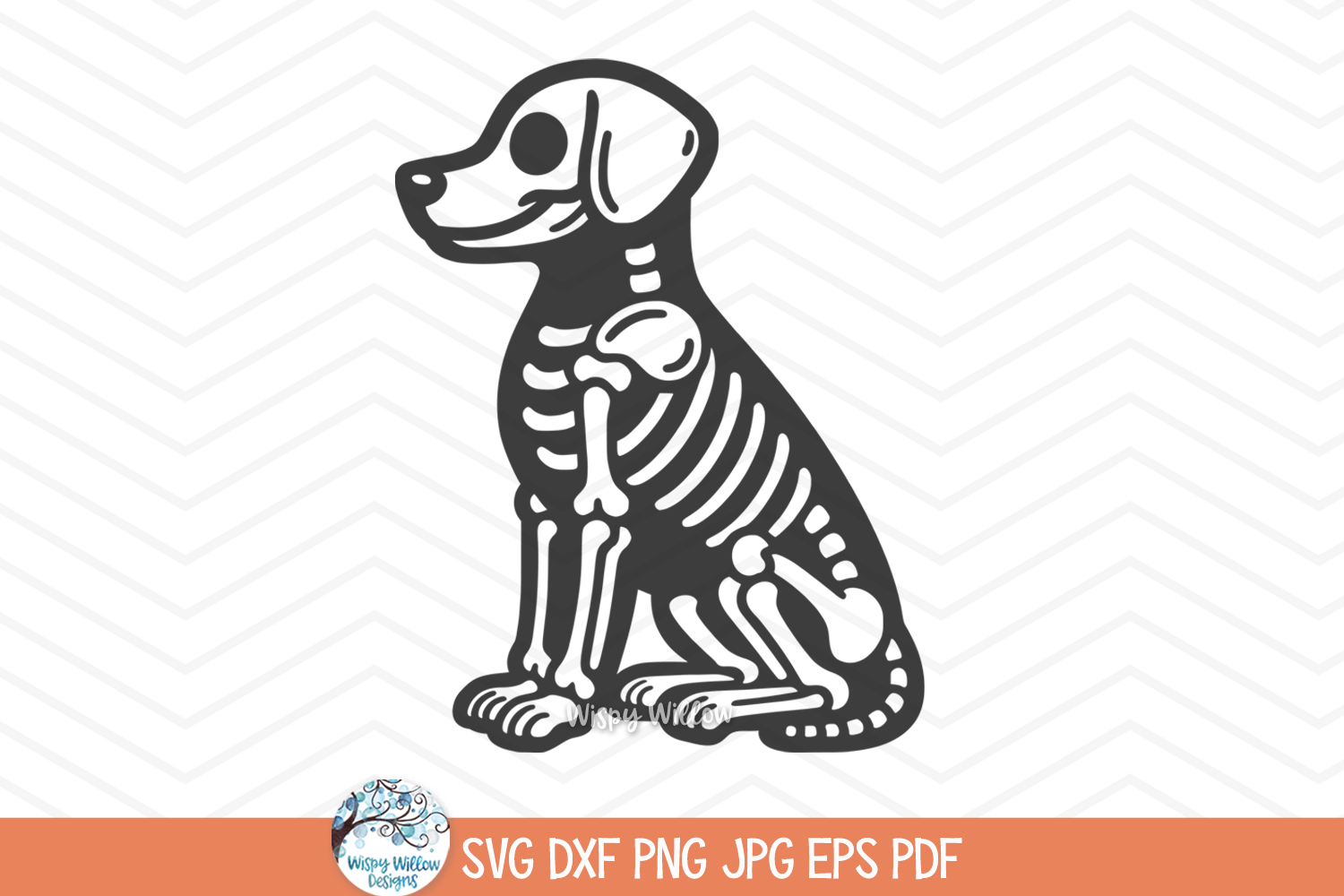 Dog Skeleton SVG | Halloween Pet Design Wispy Willow Designs Company