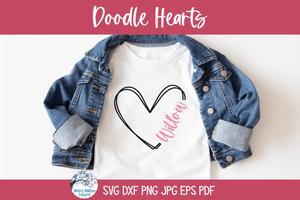 Doodle Hearts Bundle SVG | Valentine's Day Collections Wispy Willow Designs Company