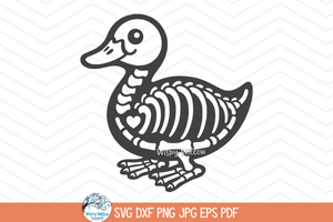 Duck Skeleton SVG | Halloween Animal PNG Wispy Willow Designs Company