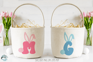 Easter Bunny Alphabet Letter SVG Bundle for Cricut Wispy Willow Designs Company