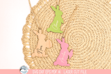 Easter Bunny Rabbit Basket Tag - Personalized SVG File for Laser Cutter Wispy Willow Designs Company