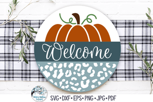 Fall Round Sign Bundle SVG | Autumn Season Collection Wispy Willow Designs Company