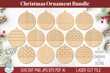 Farmhouse Christmas Ornament SVG File Bundle for Laser Cutter Wispy Willow Designs Company