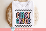 First Grade SVG | Retro Classroom Art Wispy Willow Designs Company