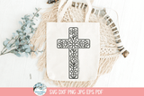 Floral Cross SVG | Easter Shirt Design Wispy Willow Designs Company