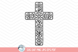 Floral Cross SVG | Easter Shirt Design Wispy Willow Designs Company