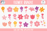 Flower Bundle SVG | Spring Wildflowers Design Wispy Willow Designs Company