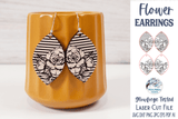 Flower Earring File for Glowforge or Laser Wispy Willow Designs Company