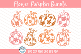 Flower Pumpkin SVG Bundle | Autumn Designs Wispy Willow Designs Company