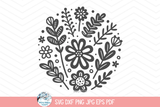 Flowers SVG | Botanical Print Sweatshirt Wispy Willow Designs Company