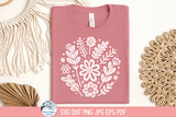 Flowers SVG | Botanical Print Sweatshirt Wispy Willow Designs Company