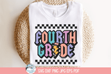 Fourth Grade SVG | Retro School Design Wispy Willow Designs Company