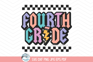 Fourth Grade SVG | Retro School Design Wispy Willow Designs Company