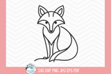 Fox SVG | Woodland Animal Illustration Wispy Willow Designs Company