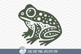Frog SVG | Cottagecore Toad Design Wispy Willow Designs Company