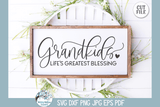 Grandkids Blessing SVG | Front Door Hanger Sign Wispy Willow Designs Company