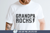 Grandpa Rocks SVG | Perfect for Grandfathers Design Wispy Willow Designs Company