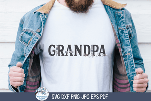 Grandpa The Man SVG | Cool Grandfather's Day Graphic Wispy Willow Designs Company