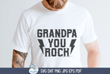 Grandpa You Rock SVG | Cool Grandfather's Day Graphic Wispy Willow Designs Company