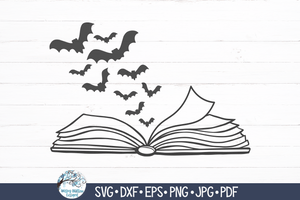 Halloween Book SVG | Spooky Halloween Design Wispy Willow Designs Company