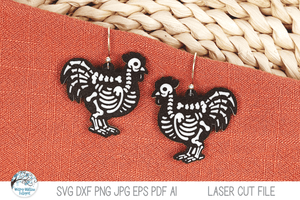 Halloween Skeleton Earring Bundle - SVG Files for Laser Cutter Wispy Willow Designs Company