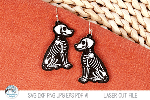 Halloween Skeleton Earring Bundle - SVG Files for Laser Cutter Wispy Willow Designs Company